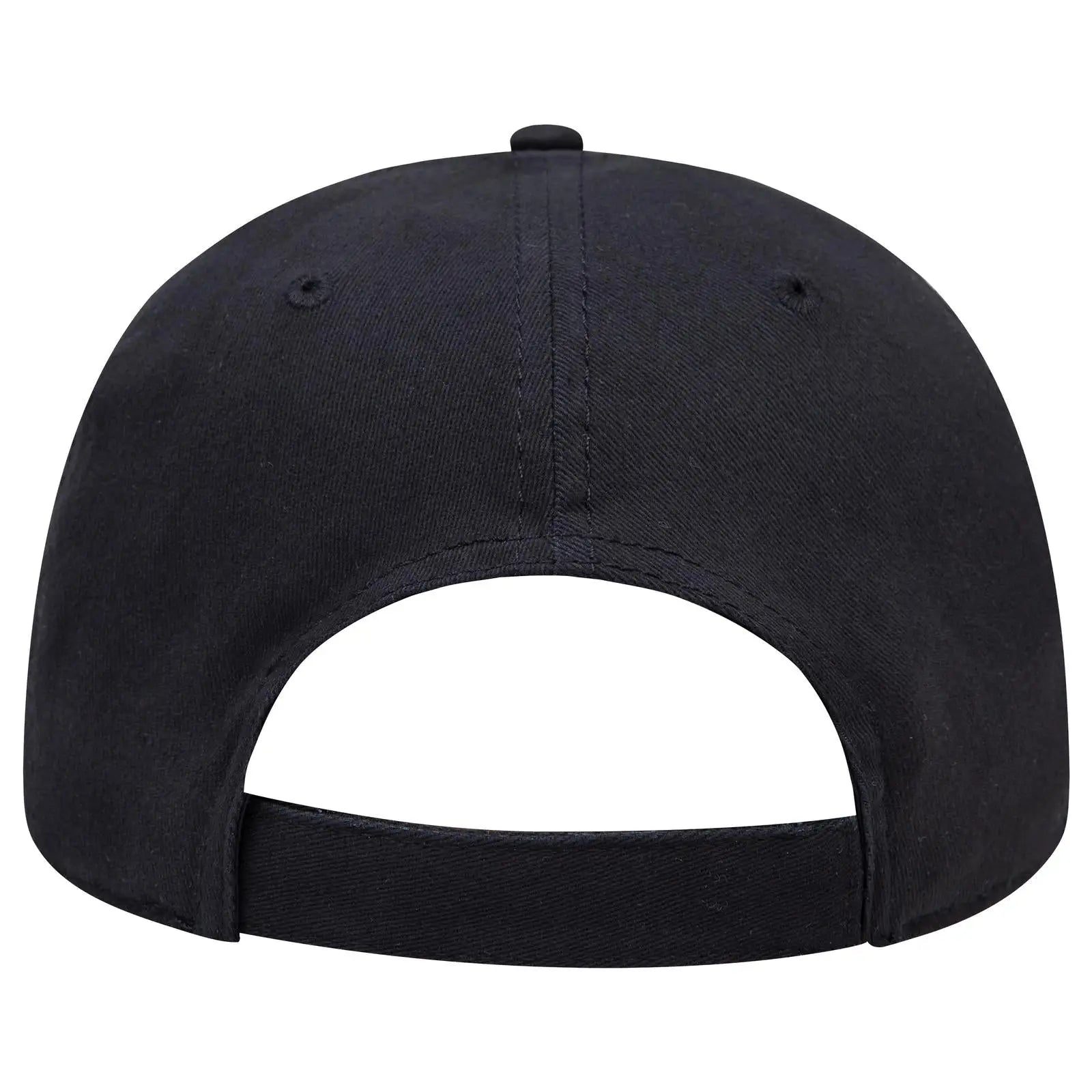 OTTO 19-1227 ’OTTO Comfy Fit’ 6 Panel Low Profile Baseball Cap - Black - Black / 6 1/2’’ - 7 5/8’’