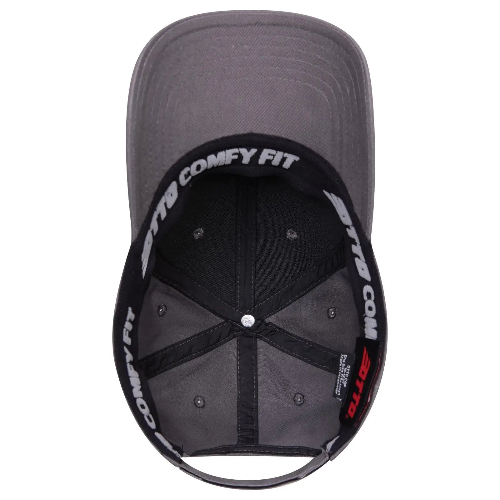OTTO 19-1227 ’OTTO Comfy Fit’ 6 Panel Low Profile Baseball Cap - Char. Gray - Char. Gray / 6 1/2’’ - 7 5/8’’