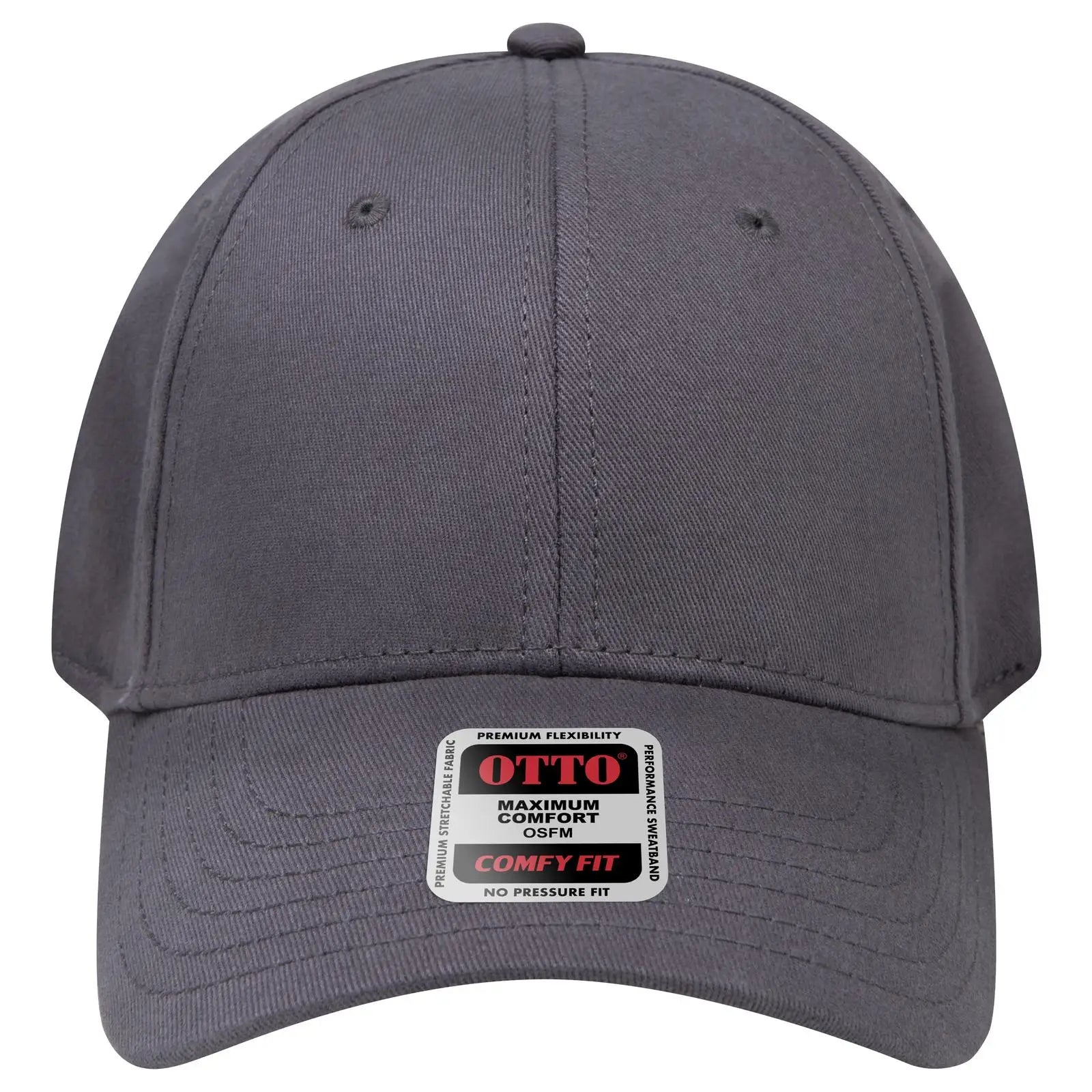 OTTO 19-1227 ’OTTO Comfy Fit’ 6 Panel Low Profile Baseball Cap - Char. Gray - Char. Gray / 6 1/2’’ - 7 5/8’’