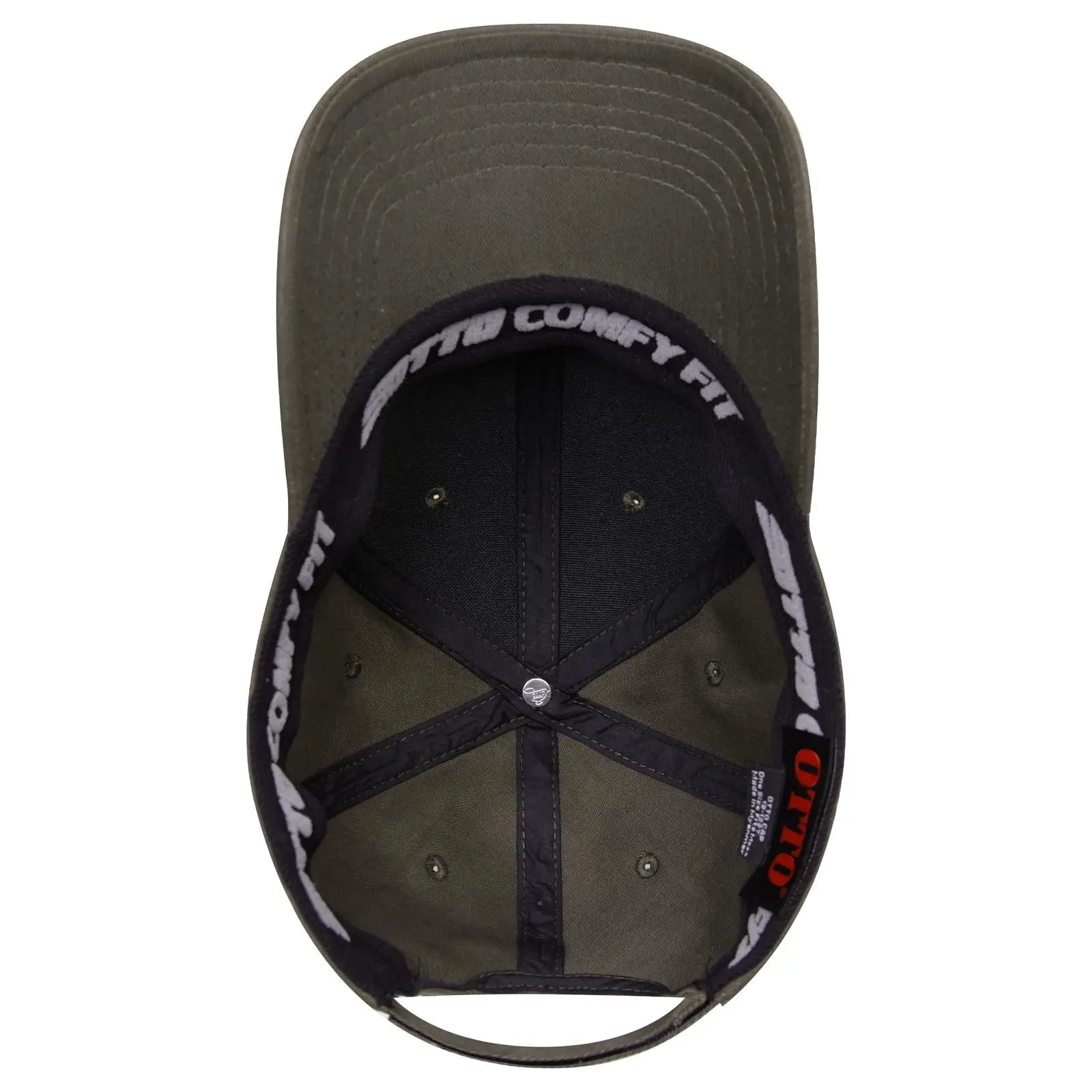 OTTO 19-1227 ’OTTO Comfy Fit’ 6 Panel Low Profile Baseball Cap - Dk. Ol. Green - Dk. Ol. Green / 6 1/2’’ - 7 5/8’’
