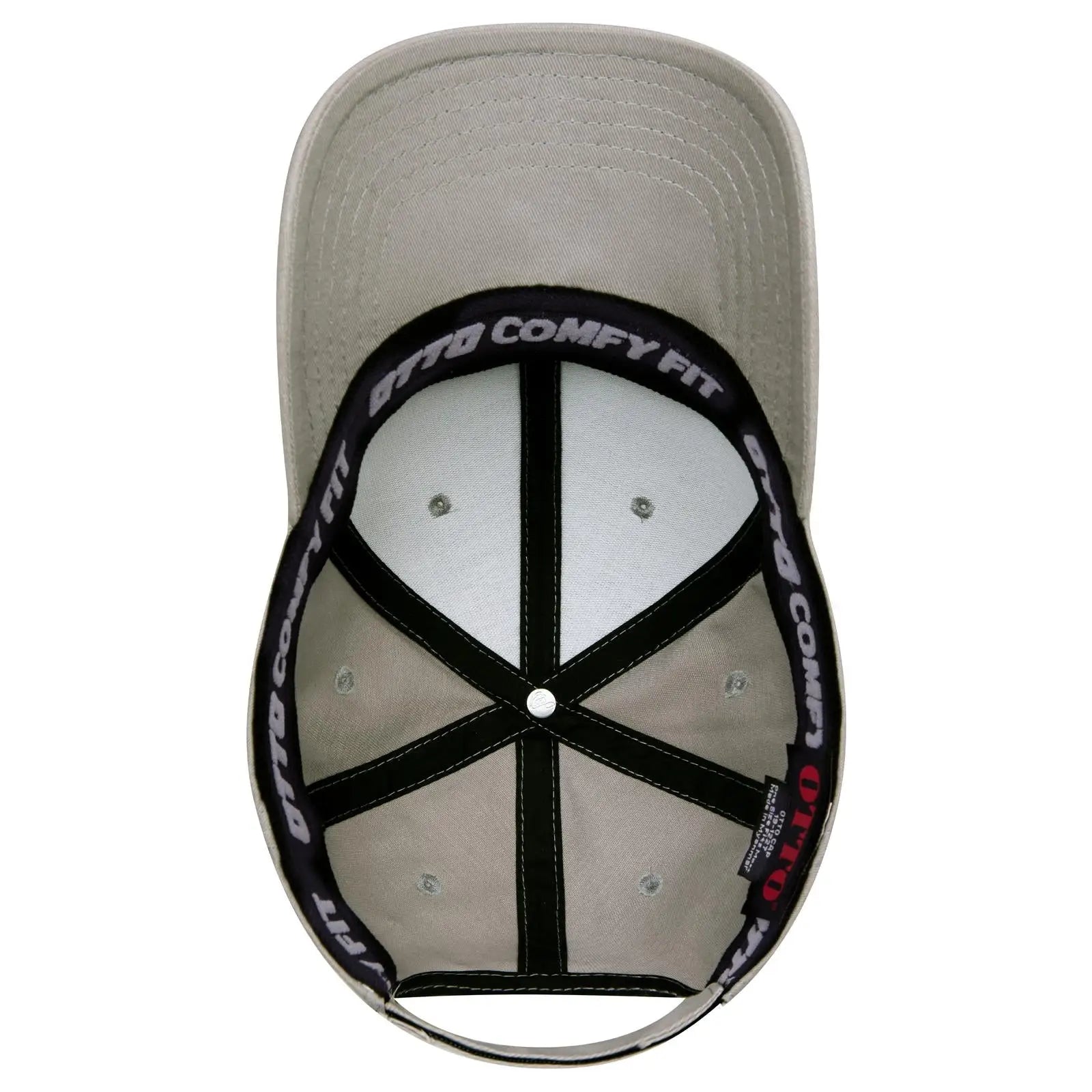 OTTO 19-1227 ’OTTO Comfy Fit’ 6 Panel Low Profile Baseball Cap - Gray - Gray / 6 1/2’’ - 7 5/8’’