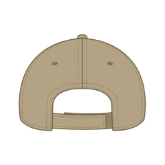 OTTO 19-1227 ’OTTO Comfy Fit’ 6 Panel Low Profile Baseball Cap - Khaki - Khaki / 6 1/2’’ - 7 5/8’’