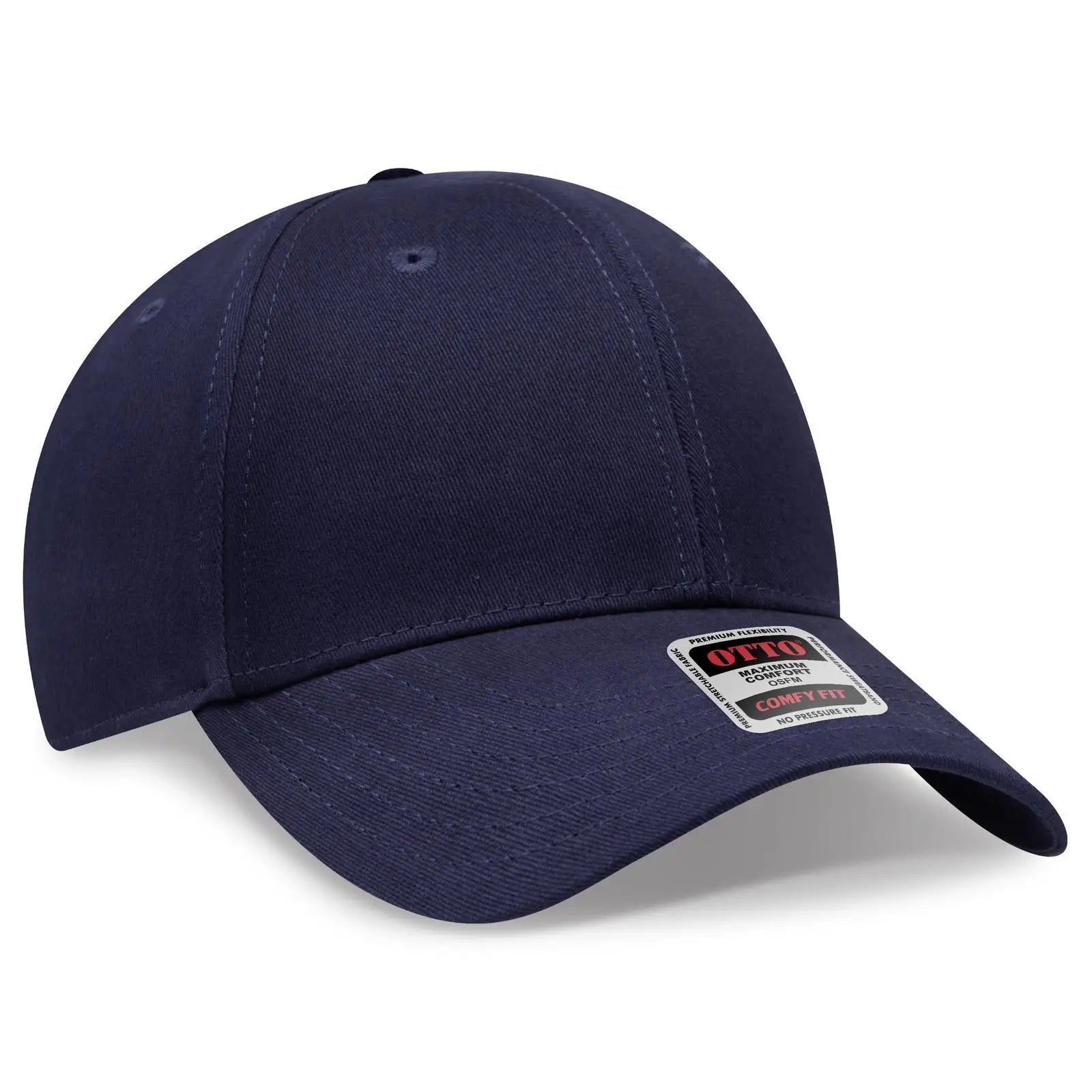 OTTO 19-1227 ’OTTO Comfy Fit’ 6 Panel Low Profile Baseball Cap - Navy - Navy / 6 1/2’’ - 7 5/8’’