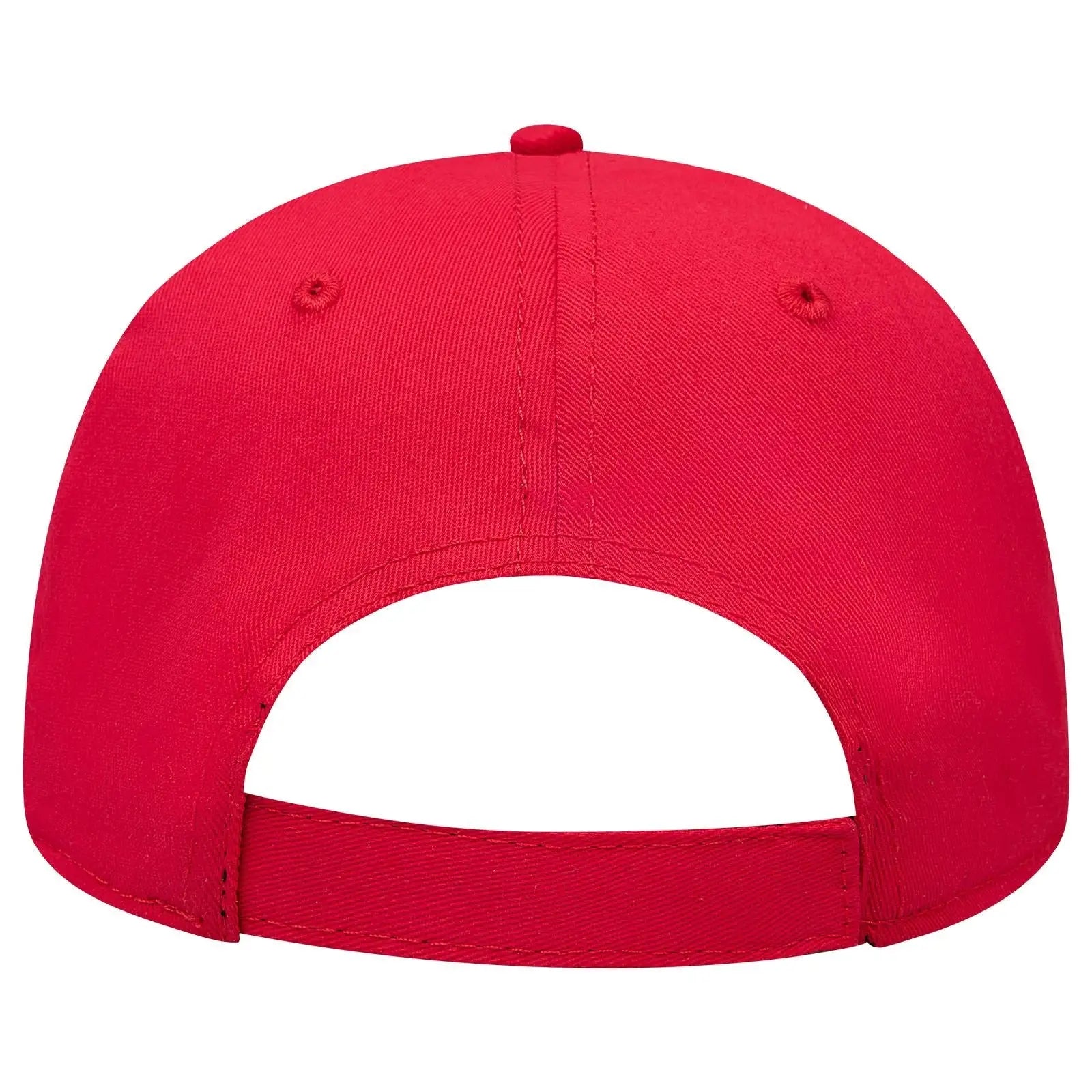 OTTO 19-1227 ’OTTO Comfy Fit’ 6 Panel Low Profile Baseball Cap - Red - Red / 6 1/2’’ - 7 5/8’’