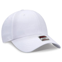 OTTO 19-1227 ’OTTO Comfy Fit’ 6 Panel Low Profile Baseball Cap - White - White / 6 1/2’’ - 7 5/8’’