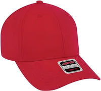 OTTO 19 1227 Ultra Fine Brushed Stretchable Superior Cotton Twill 6 Panel Low Profile Baseball Cap Red Red / One Size
