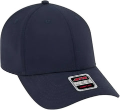 OTTO 19-1227 Ultra Fine Brushed Stretchable Superior Cotton Twill 6 Panel Low Profile Baseball Cap - Navy - Navy