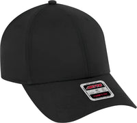 OTTO 19-1227 Ultra Fine Brushed Stretchable Superior Cotton Twill 6 Panel Low Profile Baseball Cap - Black - Black