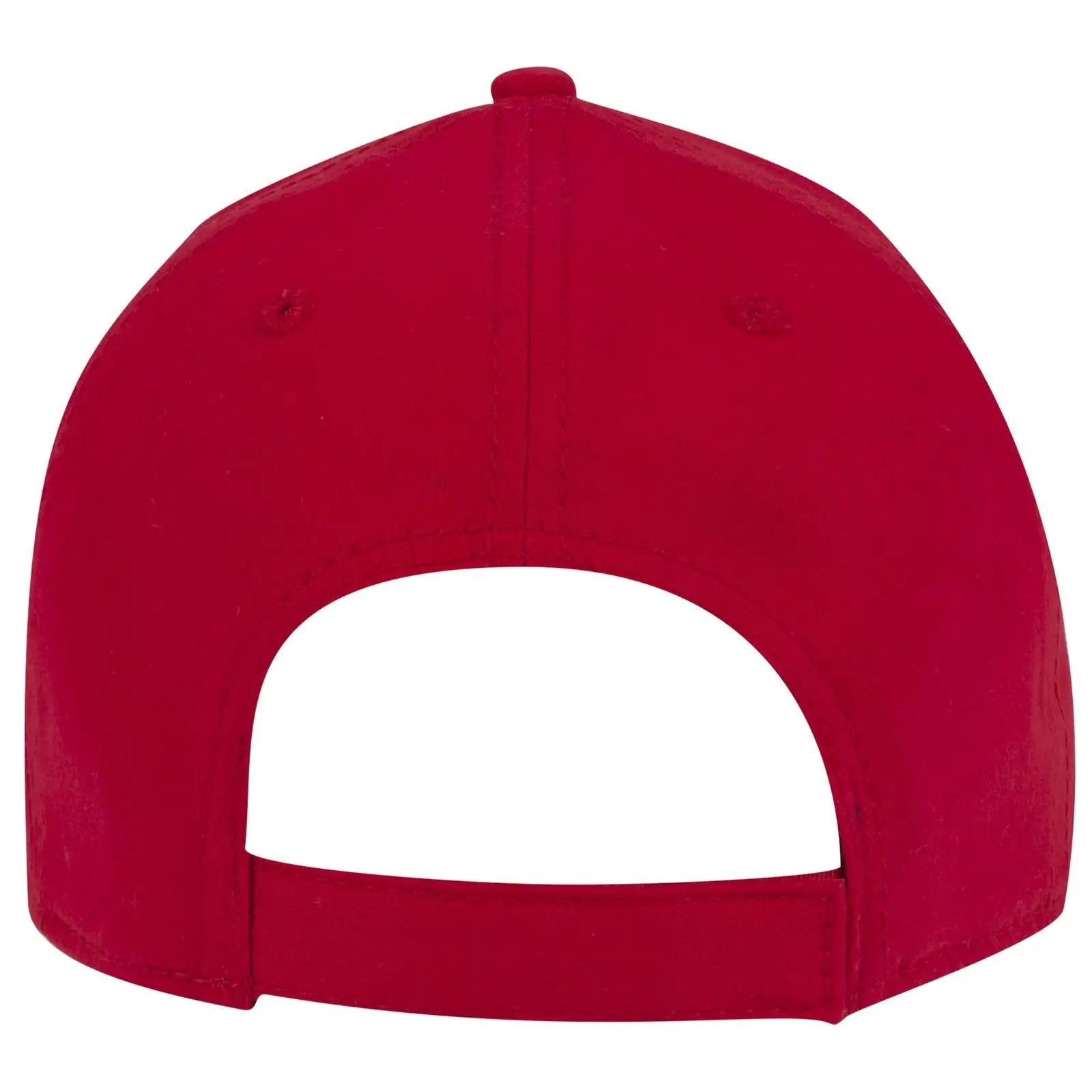 OTTO 19-1227A 6 Panel Low Profile Baseball Cap - Red - Red / 6 1/2’’ - 7 5/8’’