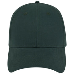 OTTO 19-1229 6 Panel Low Profile Baseball Cap - Dk. Green - Dk. Green / 6 1/2’’ - 7 5/8’’