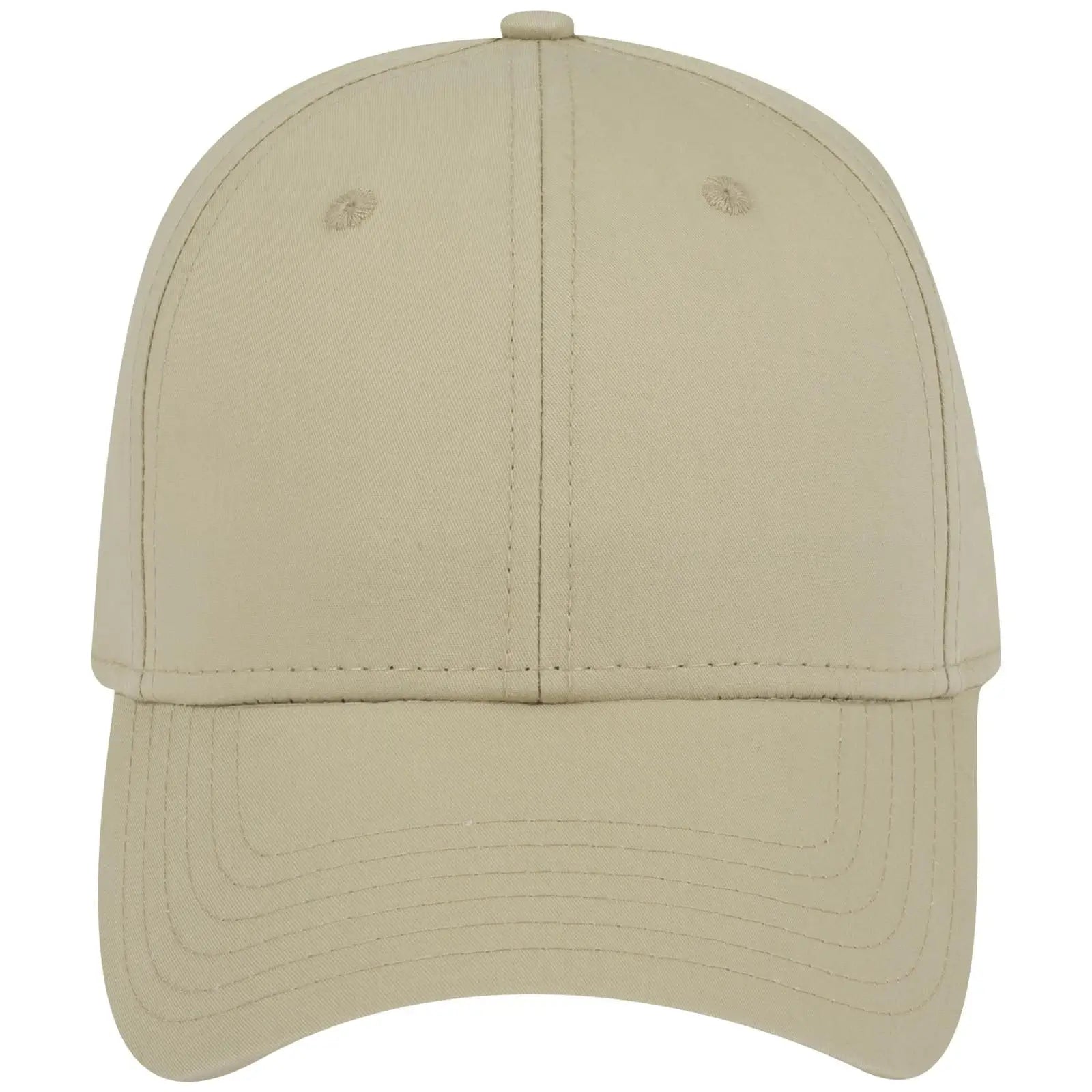 OTTO 19-1229 6 Panel Low Profile Baseball Cap - Khaki - Khaki / 6 1/2’’ - 7 5/8’’