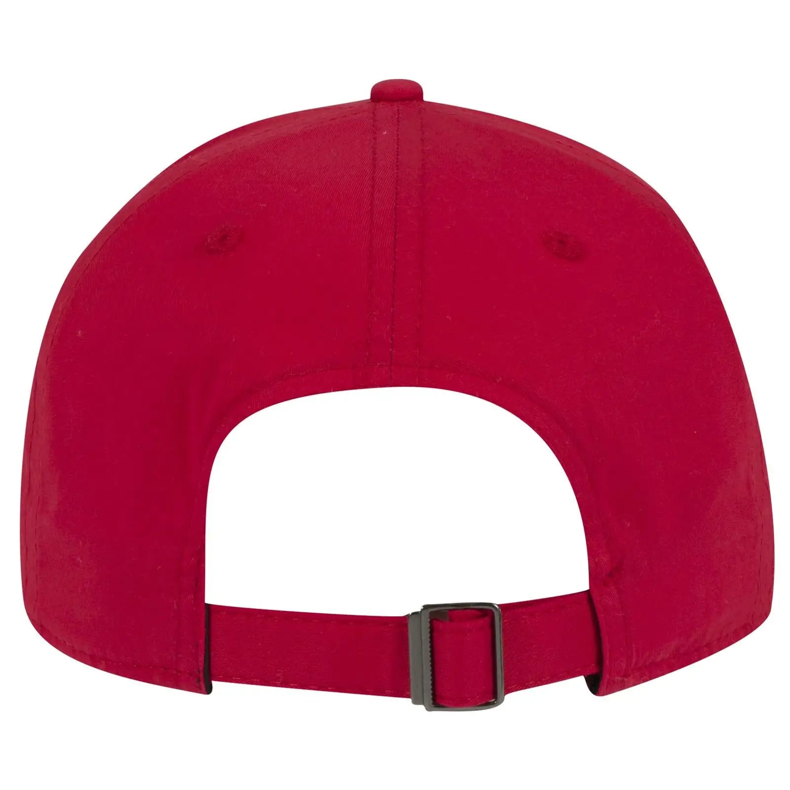 OTTO 19-1229 6 Panel Low Profile Baseball Cap - Red - Red / 6 1/2’’ - 7 5/8’’
