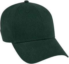 OTTO 19 1229 Superior Combed Cotton Twill 6 Panel Low Profile Baseball Cap Dark Green Forest / One Size Fits Most