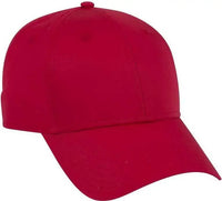 OTTO 19 1229 Superior Combed Cotton Twill 6 Panel Low Profile Baseball Cap Red Red / One Size Fits Most