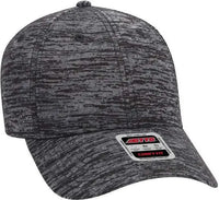 OTTO 19 1232 OTTO Comfy Fit 6 Panel Low Profile Baseball Cap Heather Black Black / One Size Fits Most