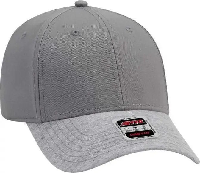 OTTO 19-1232 OTTO Comfy Fit 6 Panel Low Profile Baseball Cap - Heather Gray Gray - Gray / One Size Fits Most