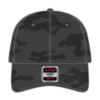 OTTO 19-1232 ’OTTO Comfy Fit’ 6 Panel Low Profile Baseball Cap - Blk/Ch.Gry - Blk/Ch.Gry / 6 1/2’’ - 7 5/8’’