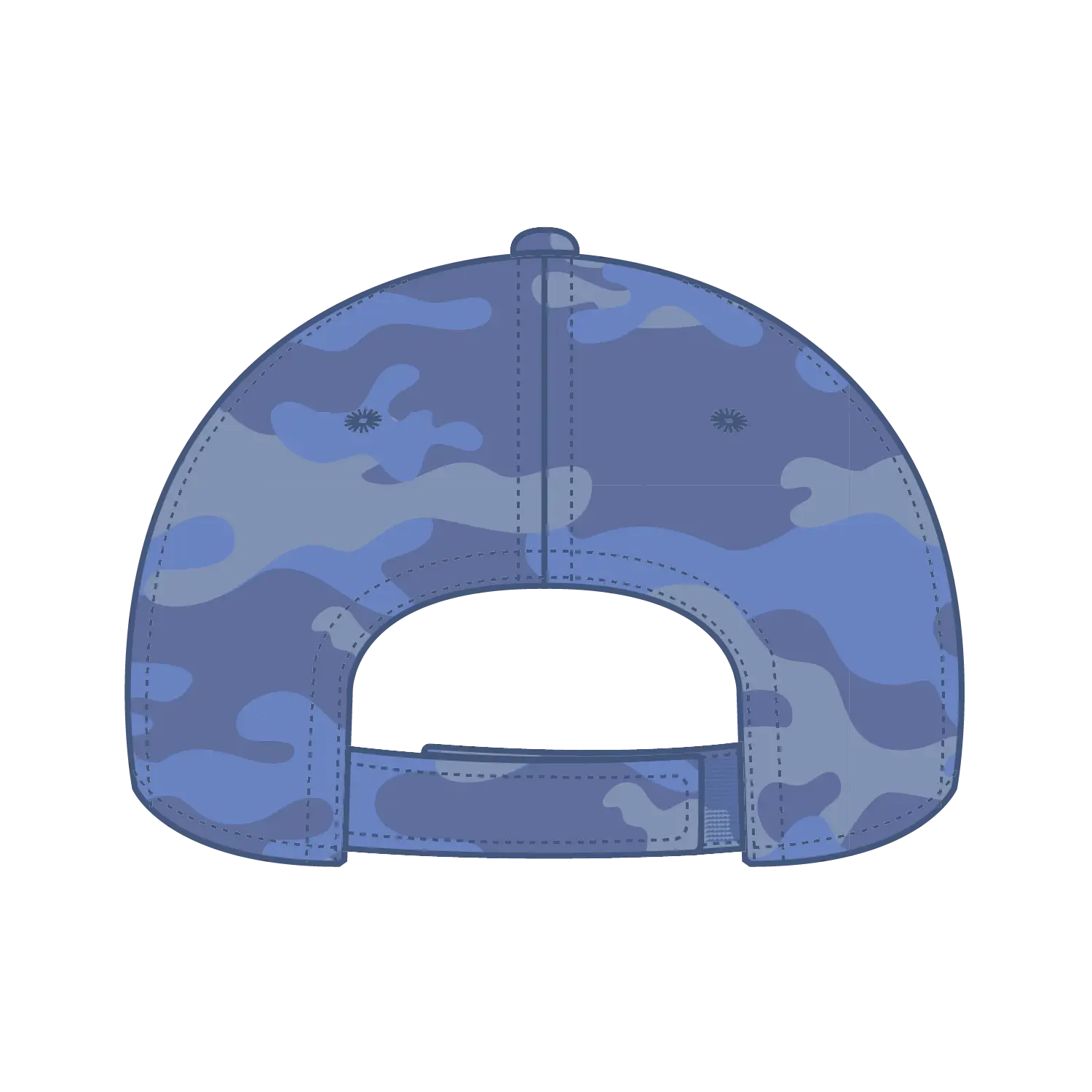 OTTO 19-1232 ’OTTO Comfy Fit’ 6 Panel Low Profile Baseball Cap - Cb.Blu/Sk.Blu - Cb.Blu/Sk.Blu / 6 1/2’’ - 7 5/8’’