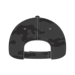 OTTO 19-1232 ’OTTO Comfy Fit’ 6 Panel Low Profile Baseball Cap - Blk/Ch.Gry - Blk/Ch.Gry / 6 1/2’’ - 7 5/8’’