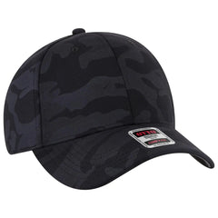 OTTO 19-1232 ’OTTO Comfy Fit’ 6 Panel Low Profile Baseball Cap - Blk/Ch.Gry - Blk/Ch.Gry / 6 1/2’’ - 7 5/8’’