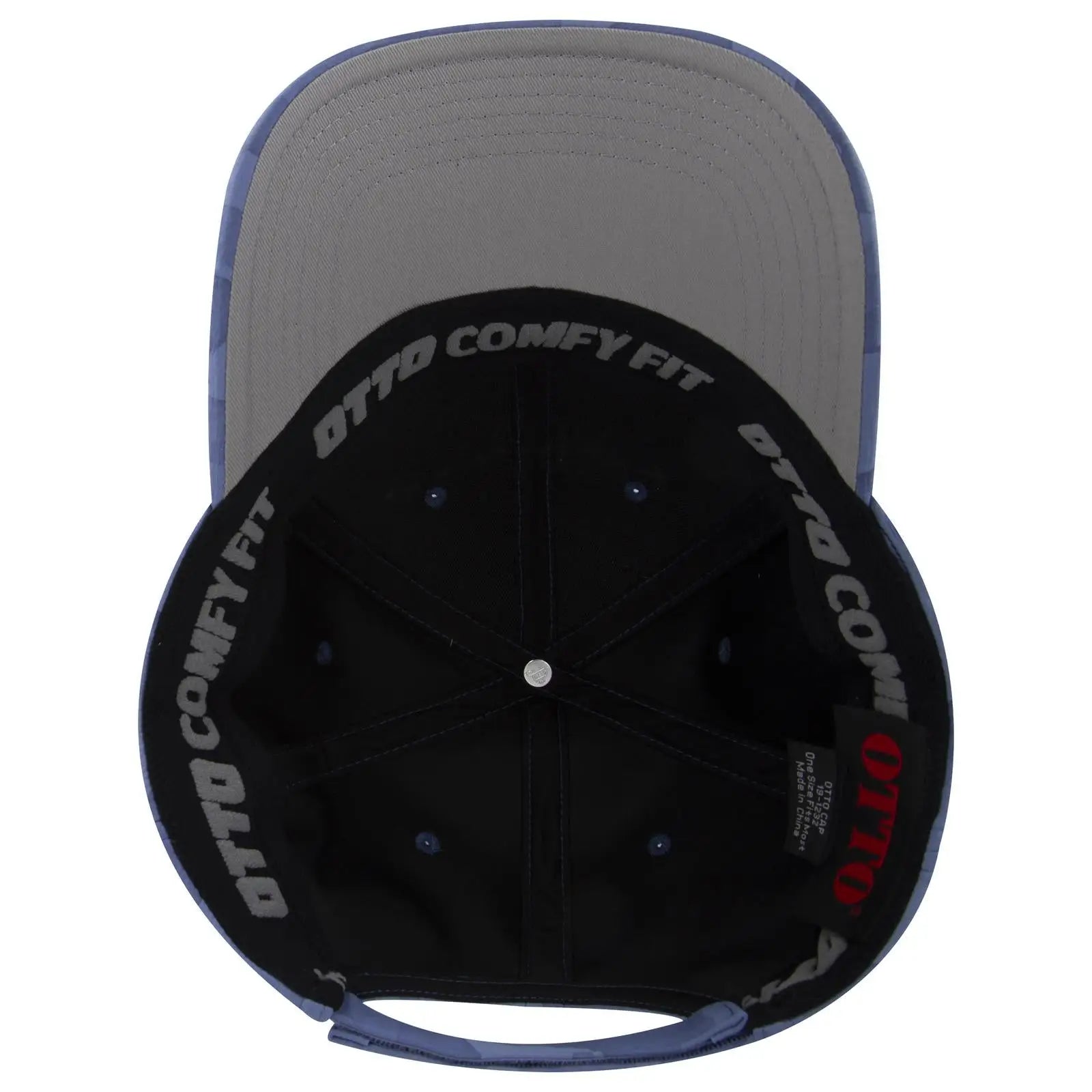 OTTO 19-1232 ’OTTO Comfy Fit’ 6 Panel Low Profile Baseball Cap - Cb.Blu/Sk.Blu - Cb.Blu/Sk.Blu / 6 1/2’’ - 7 5/8’’