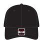 OTTO 19-1232 ’OTTO Comfy Fit’ 6 Panel Low Profile Baseball Cap - Black - Black / 6 1/2’’ - 7 5/8’’