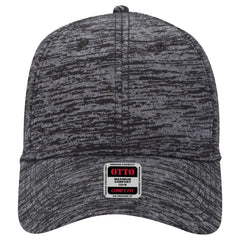 OTTO 19-1232 ’OTTO Comfy Fit’ 6 Panel Low Profile Baseball Cap - Heath. Black - Heath. Black / 6 1/2’’ - 7 5/8’’