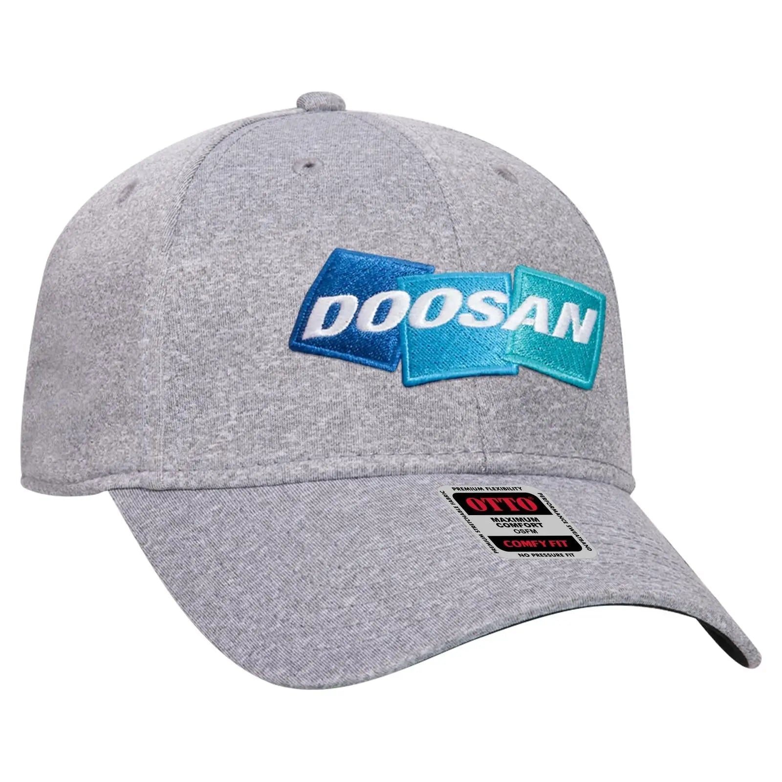 OTTO 19-1232 ’OTTO Comfy Fit’ 6 Panel Low Profile Baseball Cap - Heath. Gray - Heath. Gray / 6 1/2’’ - 7 5/8’’