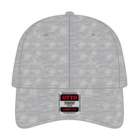OTTO 19-1232 ’OTTO Comfy Fit’ 6 Panel Low Profile Baseball Cap - Heath. Gray - Heath. Gray / 6 1/2’’ - 7 5/8’’