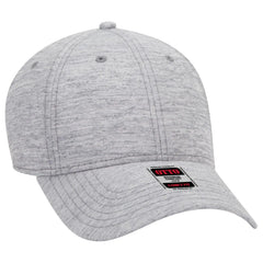 OTTO 19-1232 ’OTTO Comfy Fit’ 6 Panel Low Profile Baseball Cap - Heath. Gray - Heath. Gray / 6 1/2’’ - 7 5/8’’