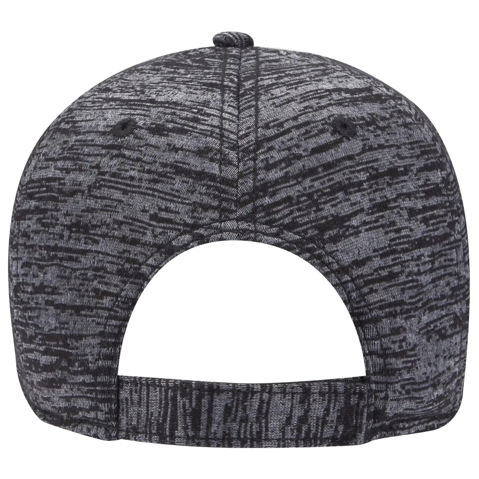 OTTO 19-1232 ’OTTO Comfy Fit’ 6 Panel Low Profile Baseball Cap - Heath. Black - Heath. Black / 6 1/2’’ - 7 5/8’’