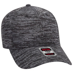 OTTO 19-1232 ’OTTO Comfy Fit’ 6 Panel Low Profile Baseball Cap - Heath. Black - Heath. Black / 6 1/2’’ - 7 5/8’’