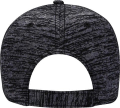 OTTO 19-1232A 6 Panel Low Profile Baseball Cap - Black Heather Black - Black / One Size Fits Most