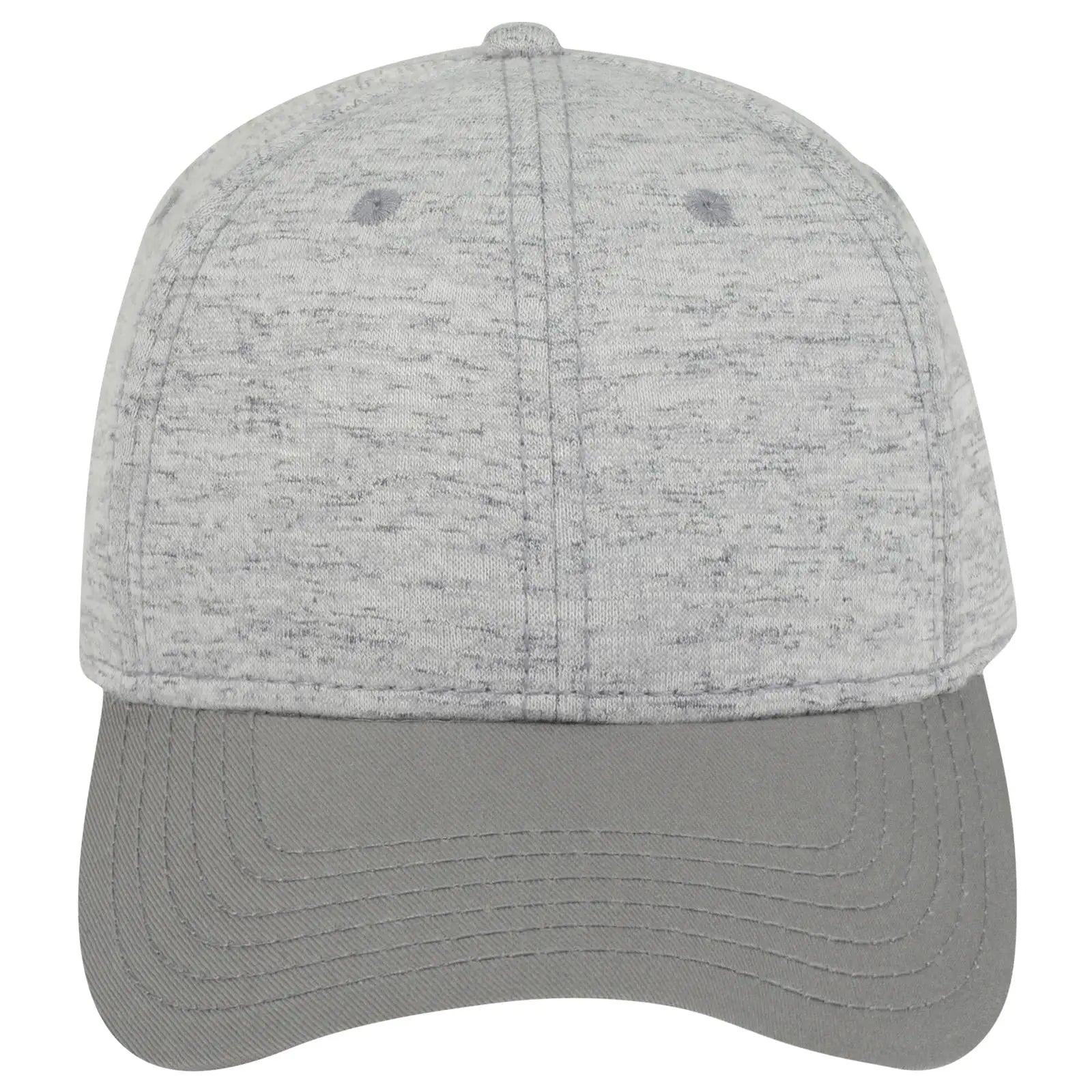 OTTO 19-1232A 6 Panel Low Profile Baseball Cap - Gry/H. Gry - Gry/H. Gry / 6 1/2’’ - 7 5/8’’