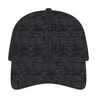 OTTO 19-1232A 6 Panel Low Profile Baseball Cap - Heath. Black - Heath. Black / 6 1/2’’ - 7 5/8’’