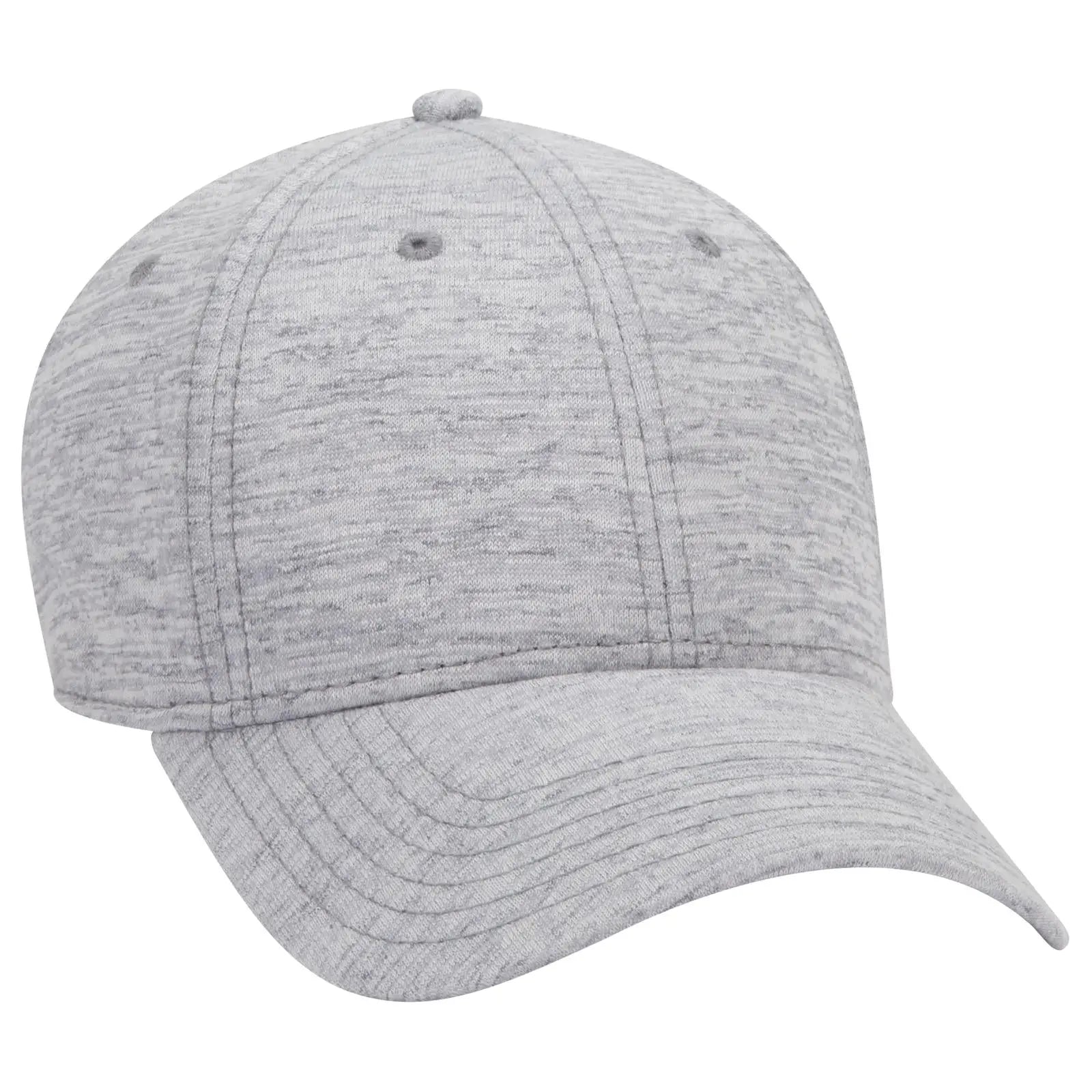 OTTO 19-1232A 6 Panel Low Profile Baseball Cap - Heath. Gray - Heath. Gray / 6 1/2’’ - 7 5/8’’