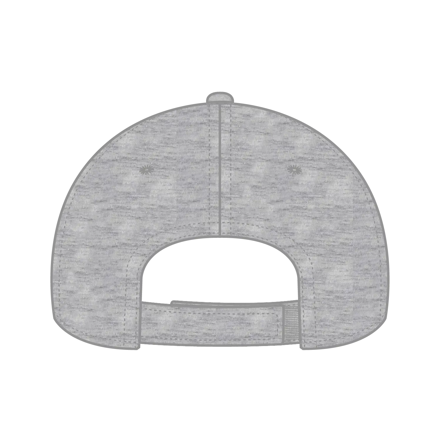 OTTO 19-1232A 6 Panel Low Profile Baseball Cap - Heath. Gray - Heath. Gray / 6 1/2’’ - 7 5/8’’