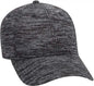 OTTO 19-1232A 6 Panel Low Profile Baseball Cap - Heather Black - Black / One Size Fits Most