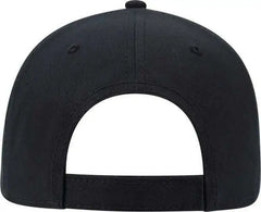OTTO 19-1232A 6 Panel Low Profile Baseball Cap - Heather Black Black - Black / One Size Fits Most