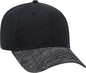 OTTO 19-1232A 6 Panel Low Profile Baseball Cap - Heather Black Black - Black / One Size Fits Most