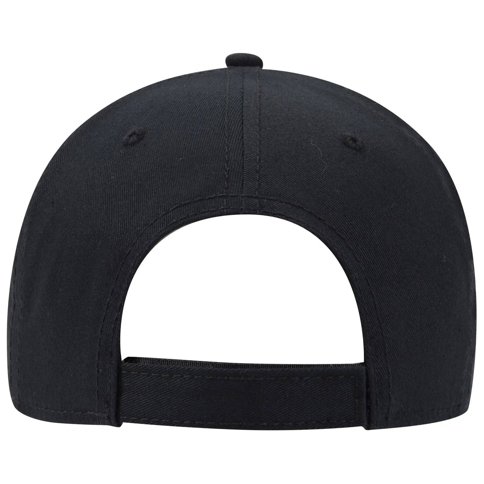 OTTO 19-1232A 6 Panel Low Profile Baseball Cap - Hth.Blk/Blk - Hth.Blk/Blk / 6 1/2’’ - 7 5/8’’