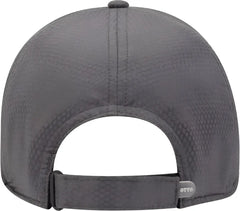 OTTO 19 1253 6 Panel Low Profile UPF 50+ Cool Comfort Performance Stretchable Diamond Knit Cap Charcoal Gray Dark Gray