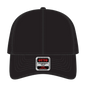 OTTO 19-1253 Upf 50+ 6 Panel Low Profile Baseball Cap - Black - Black / 6 1/2’’ - 7 5/8’’
