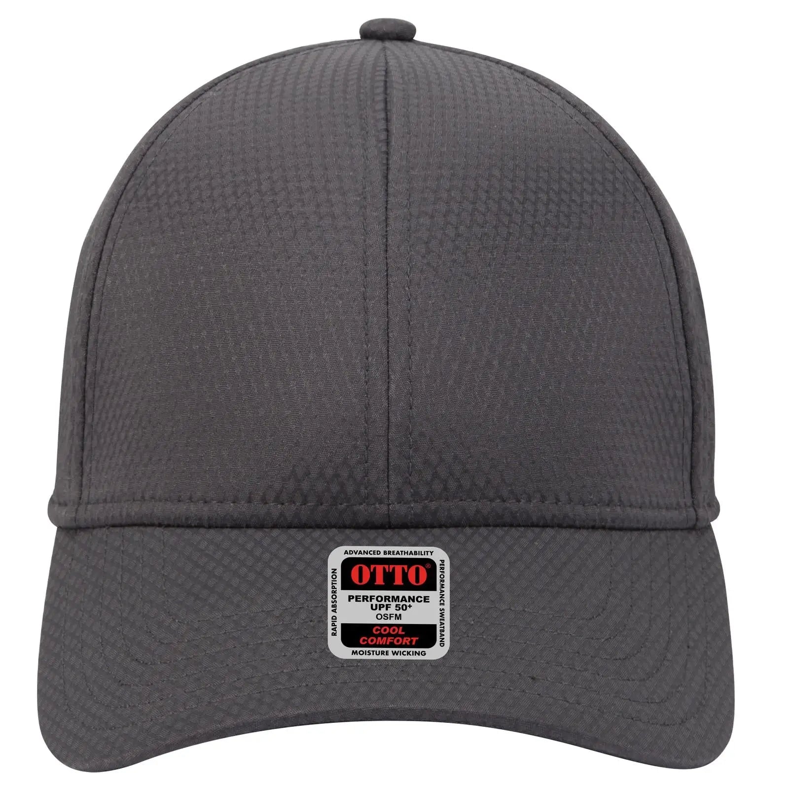 OTTO 19-1253 Upf 50+ 6 Panel Low Profile Baseball Cap - Char. Gray - Char. Gray / 6 1/2’’ - 7 5/8’’