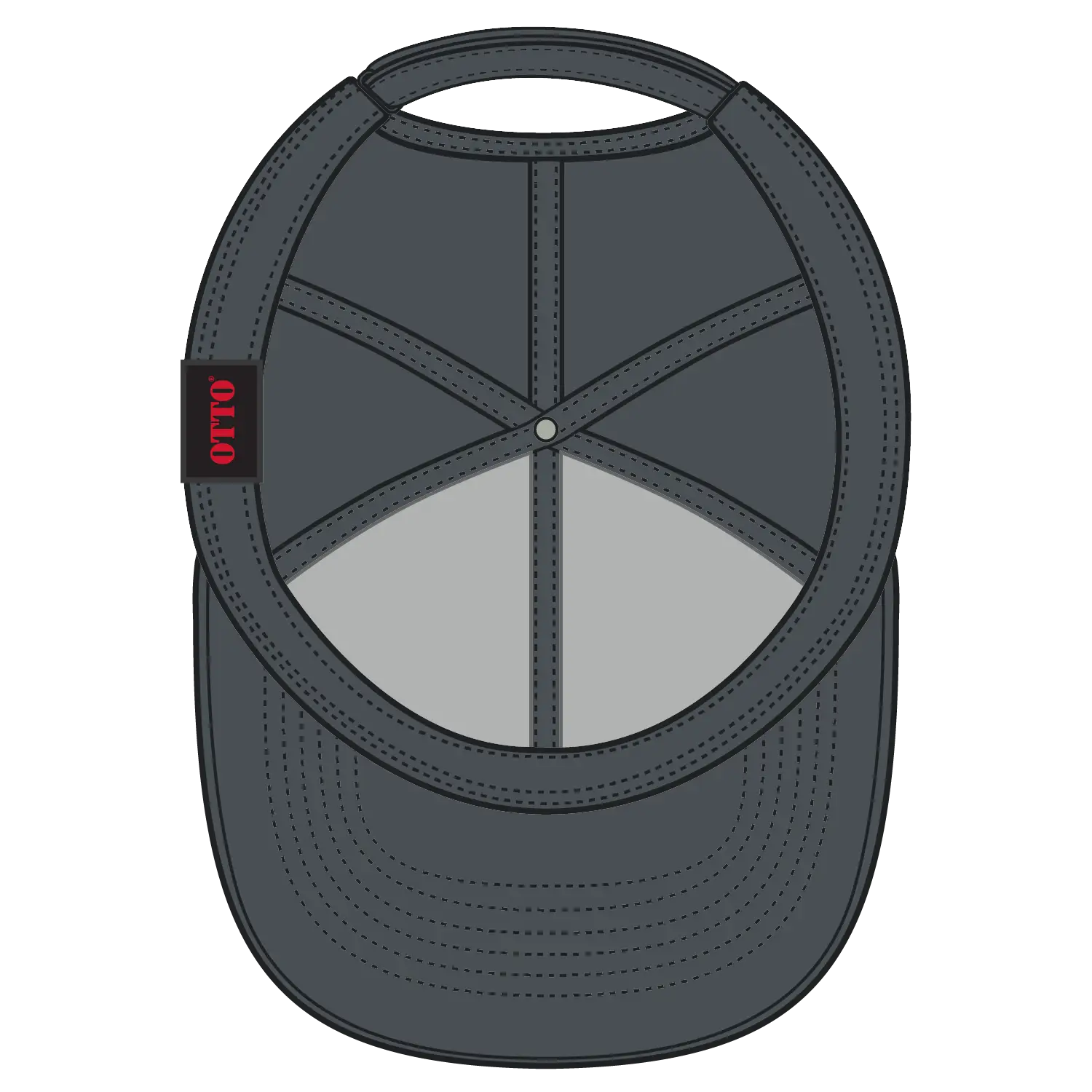 OTTO 19-1253 Upf 50+ 6 Panel Low Profile Baseball Cap - Char. Gray - Char. Gray / 6 1/2’’ - 7 5/8’’