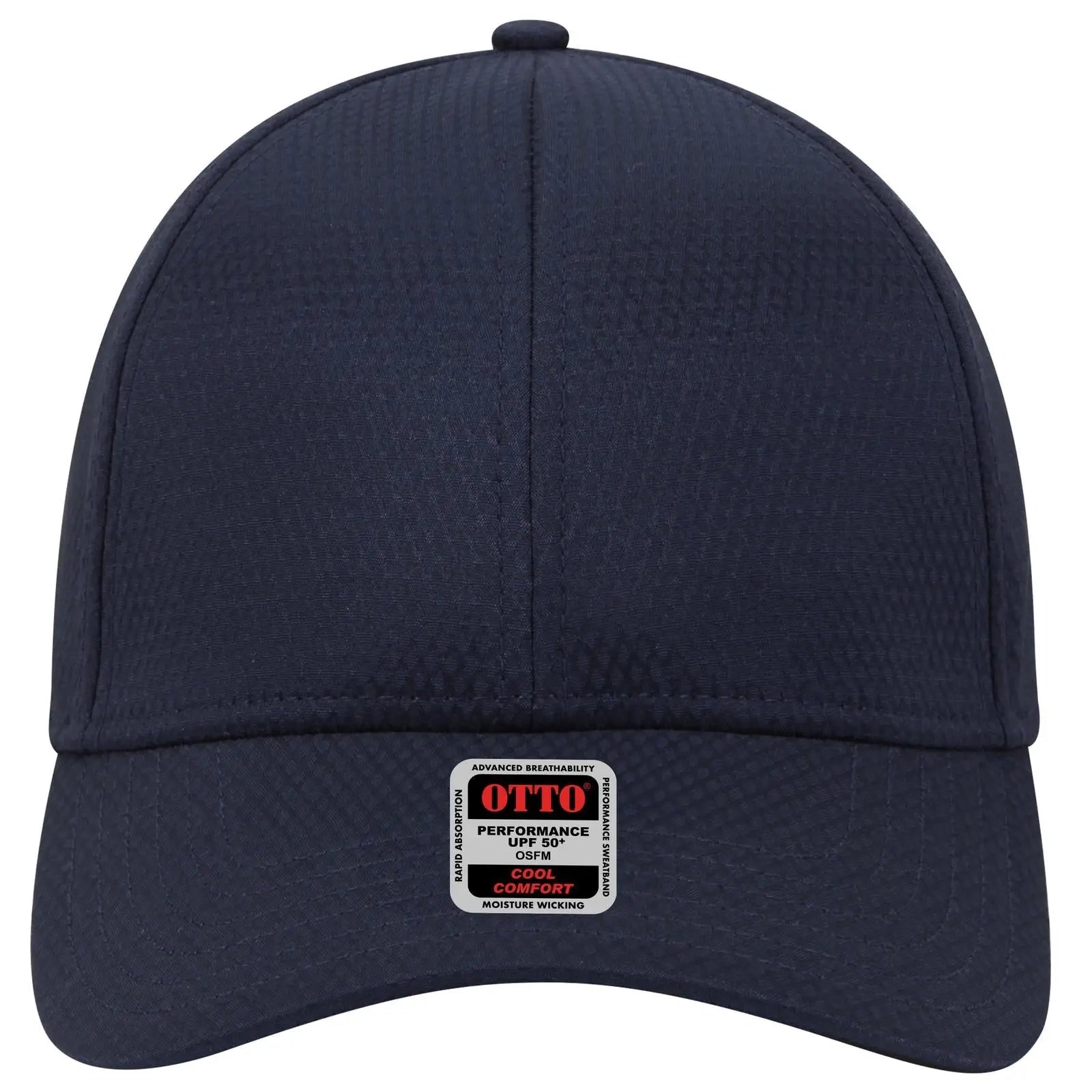 OTTO 19-1253 Upf 50+ 6 Panel Low Profile Baseball Cap - Navy - Navy / 6 1/2’’ - 7 5/8’’