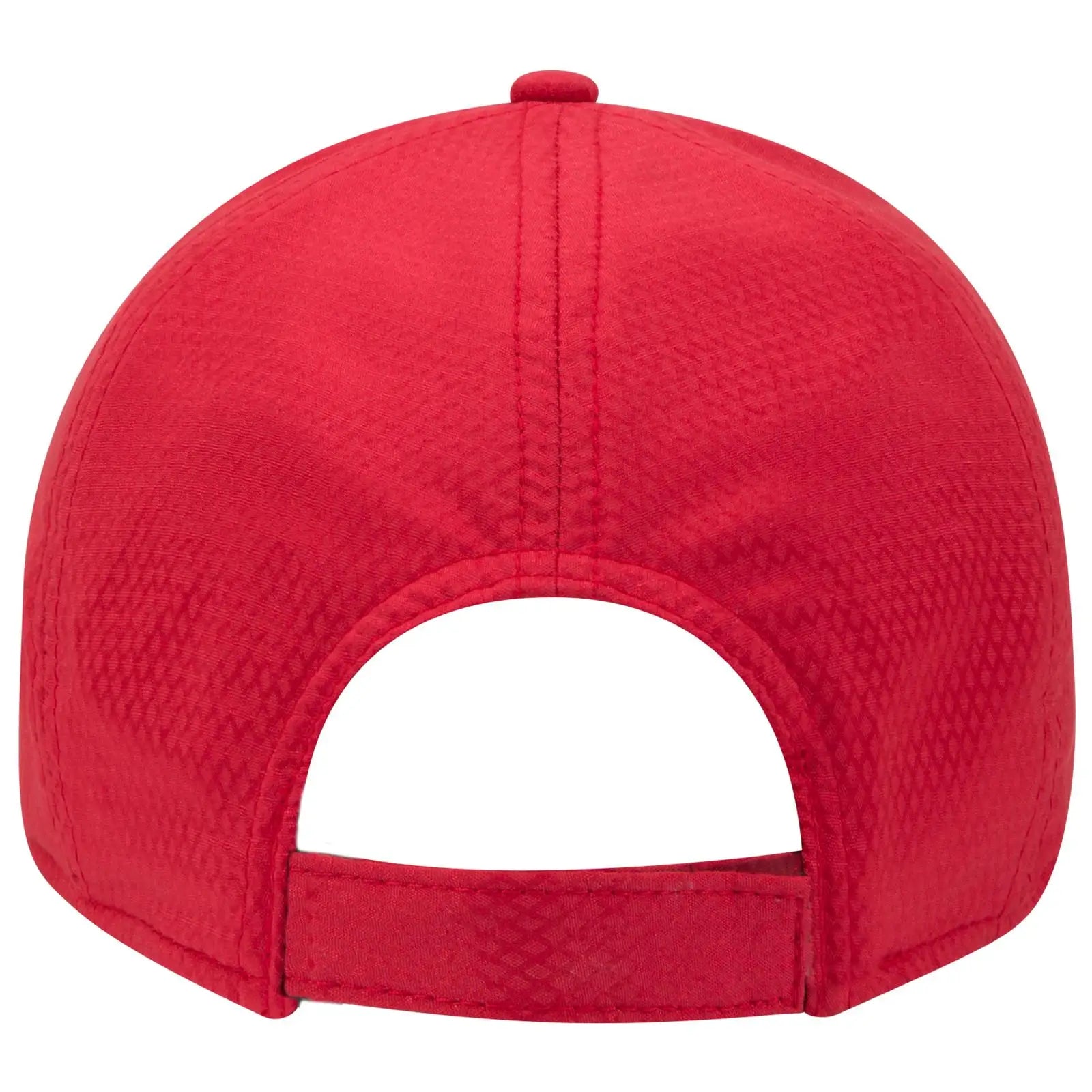 OTTO 19-1253 Upf 50+ 6 Panel Low Profile Baseball Cap - Red - Red / 6 1/2’’ - 7 5/8’’