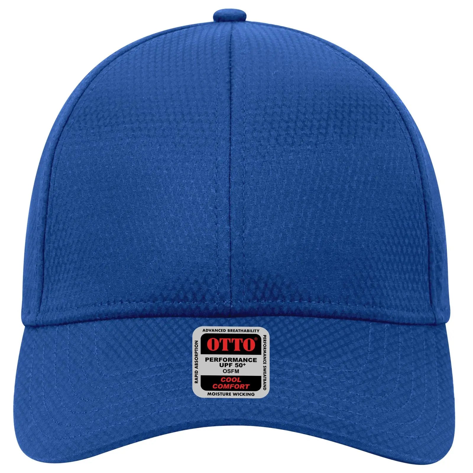 OTTO 19-1253 Upf 50+ 6 Panel Low Profile Baseball Cap - Royal - Royal / 6 1/2’’ - 7 5/8’’