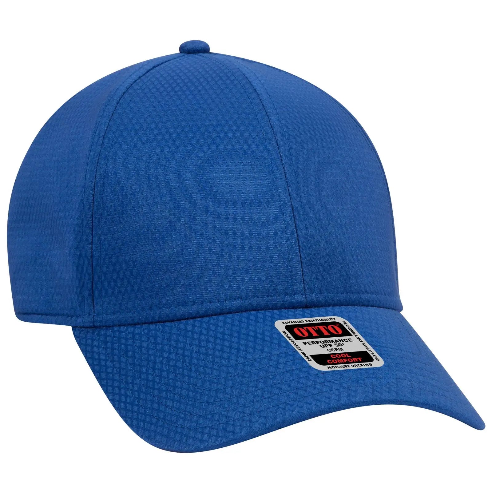 OTTO 19-1253 Upf 50+ 6 Panel Low Profile Baseball Cap - Royal - Royal / 6 1/2’’ - 7 5/8’’
