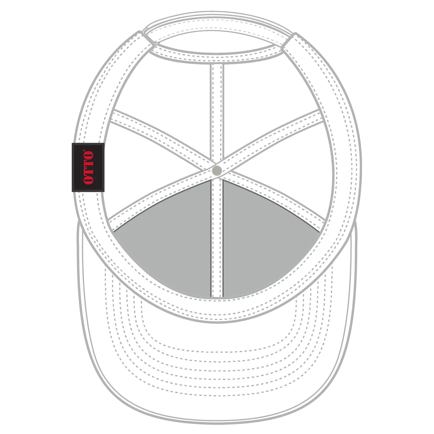 OTTO 19-1253 Upf 50+ 6 Panel Low Profile Baseball Cap - White - White / 6 1/2’’ - 7 5/8’’